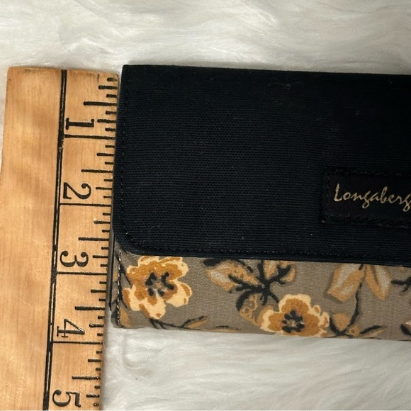 Longaberger Earth-tone Yellow Floral Wallet - Picture 10 of 11